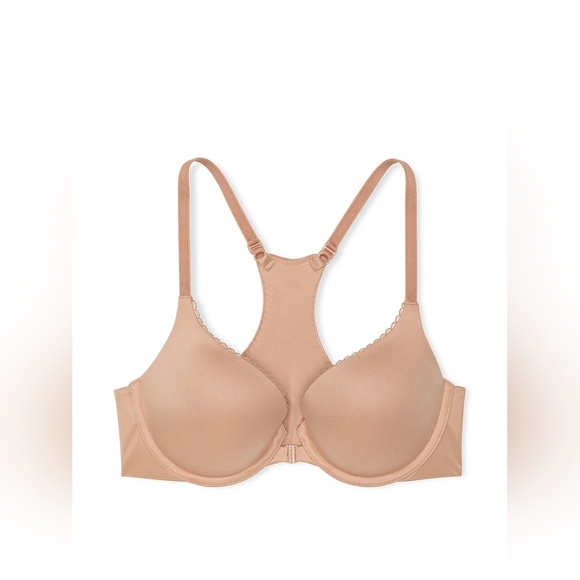 Victoria's Secret Perfect Shape Racerback front close Push-up Bra 40D New beige - Picture 3 of 9